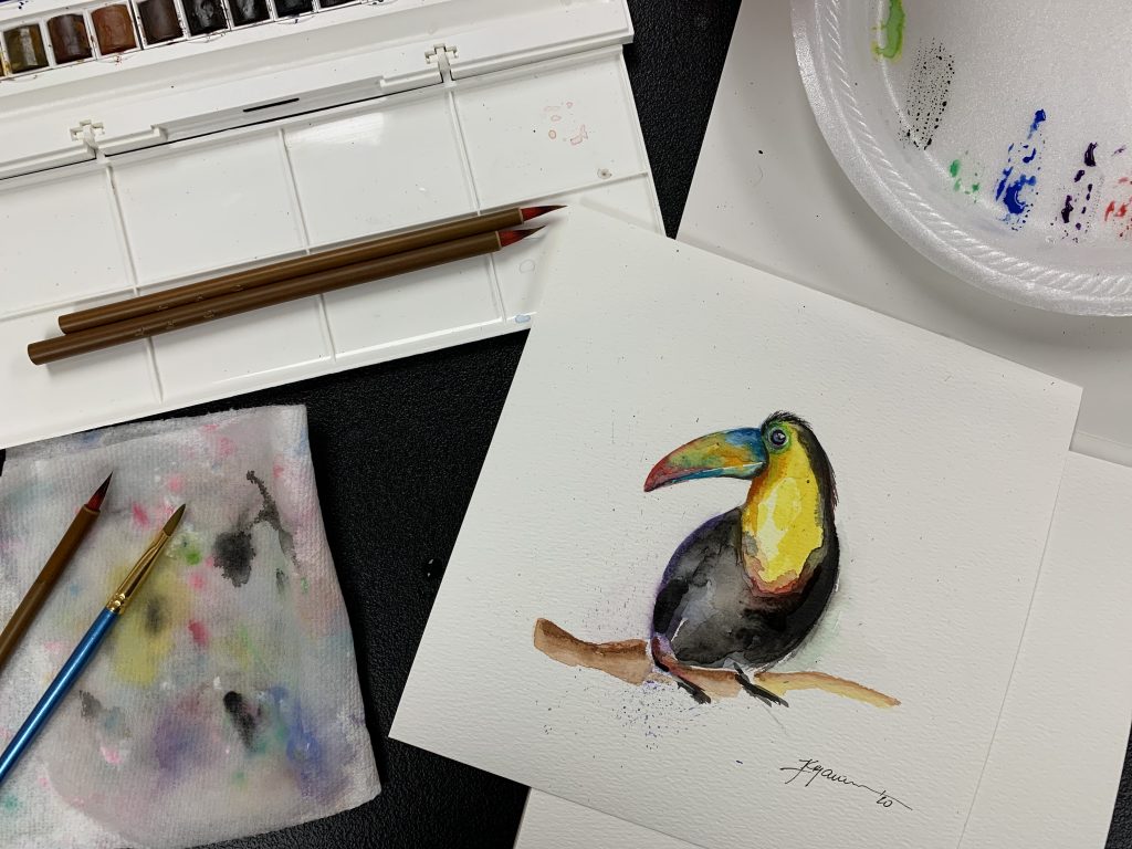 Krjanina Watercolor Art Birds Collection