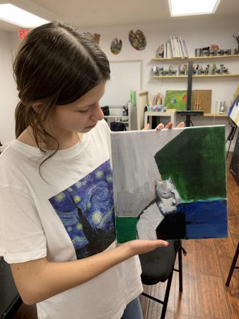 Art Studio offers art lessons and Fluid Art Workshops for kids and adults