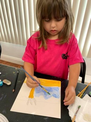 Art Studio offers art lessons and Fluid Art Workshops for kids and adults