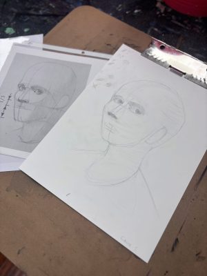 Children painting and drawing during an art class at Vivo Art Studio in Palm Coast, Florida.